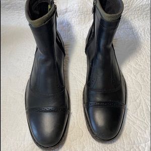 timberland black upper leather 10.5 M.